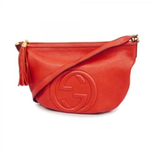 Pre-owned Leather gucci-bags Gucci Vintage , Orange , Dames