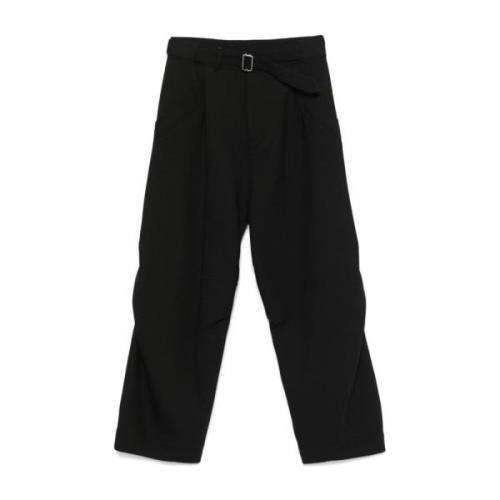 Zwarte Wijde Pijp Broek Emporio Armani , Black , Heren