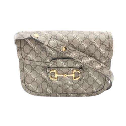 Pre-owned Leather gucci-bags Gucci Vintage , Beige , Dames