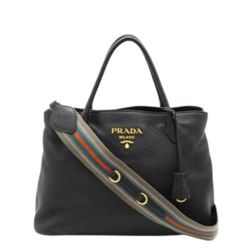 Pre-owned Leather prada-bags Prada Vintage , Black , Dames