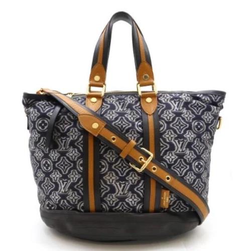 Pre-owned Canvas shoulder-bags Louis Vuitton Vintage , Blue , Dames