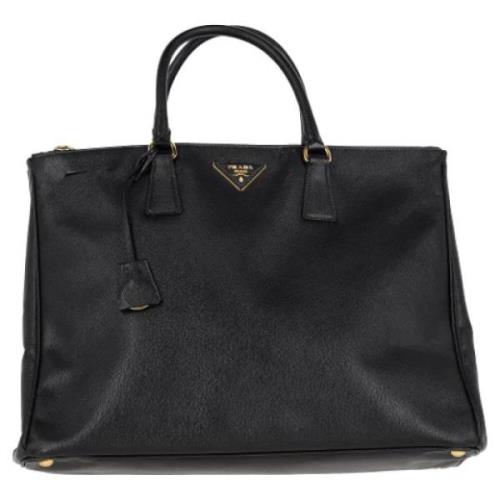 Pre-owned Leather handbags Prada Vintage , Black , Dames