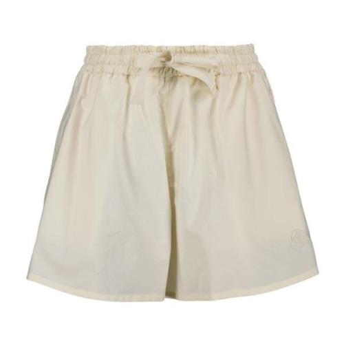 Katoenen shorts voor vrouwen Moncler , Beige , Dames