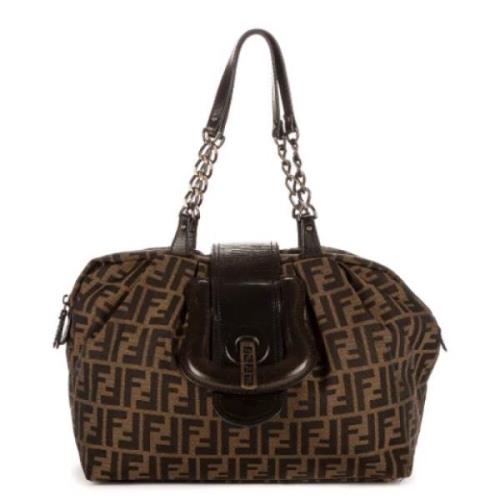 Pre-owned Canvas fendi-bags Fendi Vintage , Brown , Dames