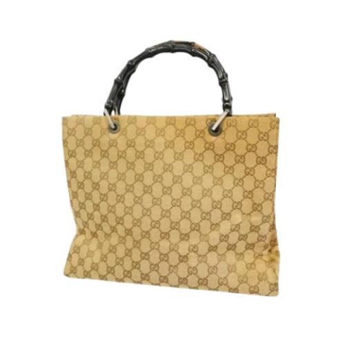 Pre-owned Canvas gucci-bags Gucci Vintage , Brown , Dames