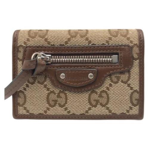 Pre-owned Canvas wallets Gucci Vintage , Brown , Dames