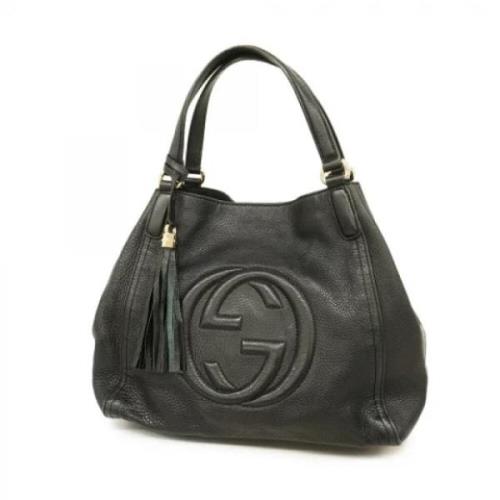 Pre-owned Leather gucci-bags Gucci Vintage , Black , Dames