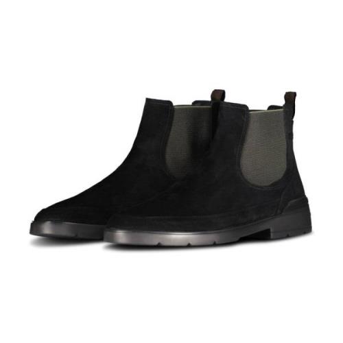 Suède Chelsea Boots Van Bommel , Black , Heren