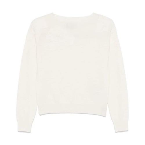 Off White Gebreide Top Ermanno Scervino , White , Dames