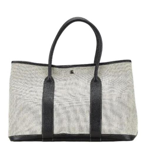 Pre-owned Canvas handbags Hermès Vintage , Gray , Dames