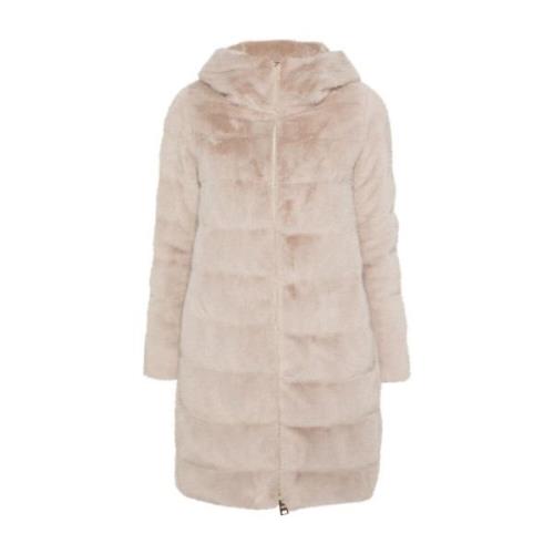 Chantilly Gewatteerde Jas Herno , Beige , Dames