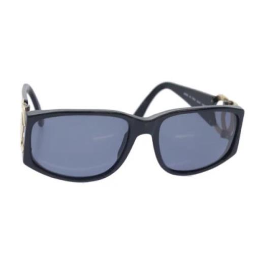 Pre-owned Plastic sunglasses Chanel Vintage , Black , Dames