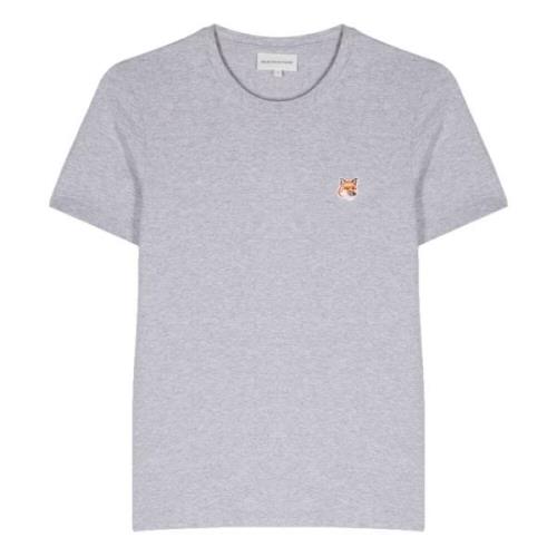 Fox Head Patch T-shirt Maison Kitsuné , Gray , Dames