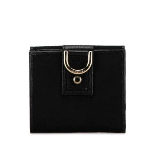 Pre-owned Canvas wallets Gucci Vintage , Black , Dames