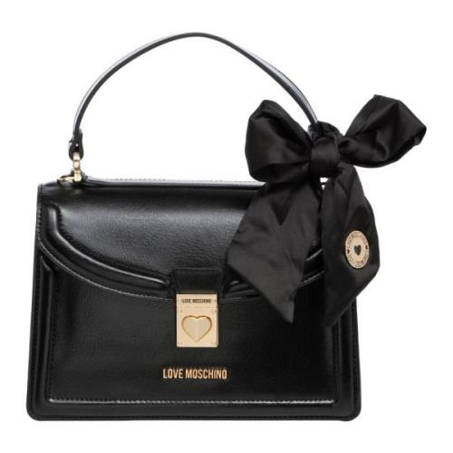 Verstelbare handtas met afneembare band Love Moschino , Black , Dames