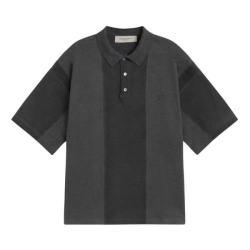 Marghera Polo Shirt Geborduurd Antraciet Katoen Golden Goose , Gray , ...