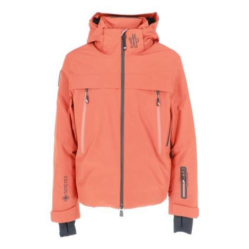 Stijlvolle Balmhorn Jas voor Alle Seizoenen Moncler , Orange , Heren