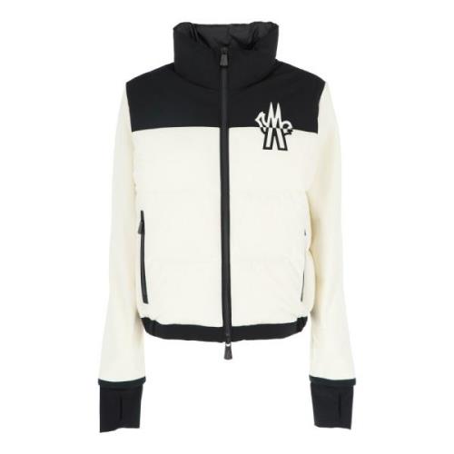 Stijlvolle Gebreide Cardigan Sweater Moncler , Beige , Dames