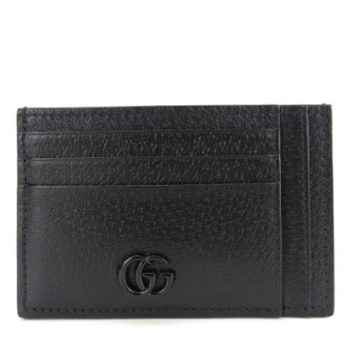 Pre-owned Leather wallets Gucci Vintage , Black , Dames