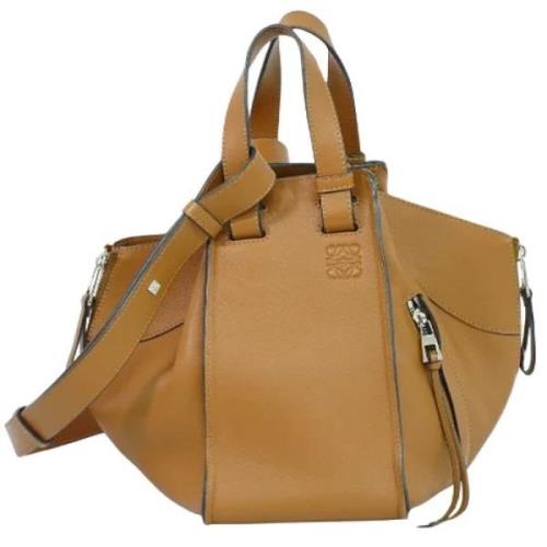 Pre-owned Leather handbags Loewe Pre-owned , Brown , Dames