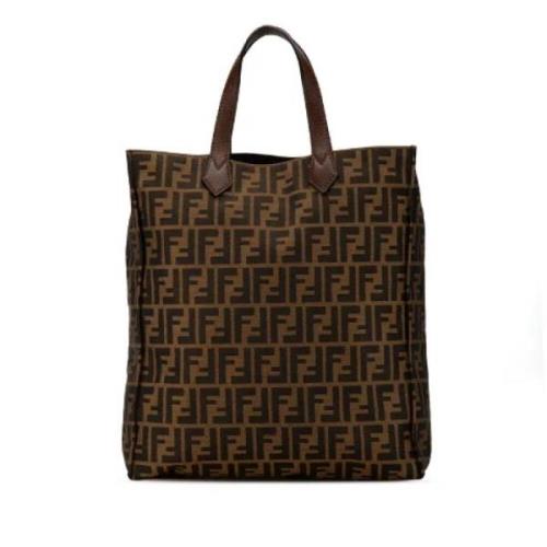 Pre-owned Canvas handbags Fendi Vintage , Brown , Dames