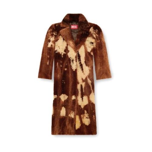 Tie-Dye Lange Mouw Jas Diesel , Brown , Dames