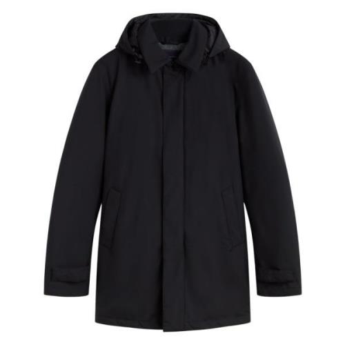 Waterdichte Parka met Verstelbare Capuchon Herno , Black , Heren