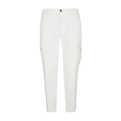 Slim Fit Broek voor Mannen Eleventy , White , Heren