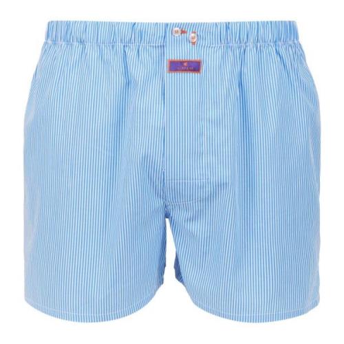 Klassieke lichtblauwe katoenen boxershorts voor heren Gallo , Multicol...