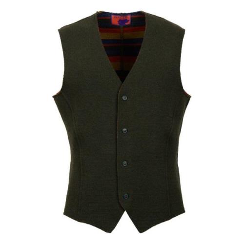 Mannen effen groene vest Gallo , Green , Heren