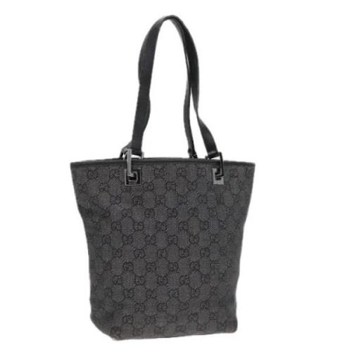 Pre-owned Canvas totes Gucci Vintage , Black , Dames