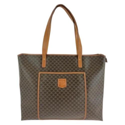 Pre-owned Canvas handbags Celine Vintage , Brown , Dames