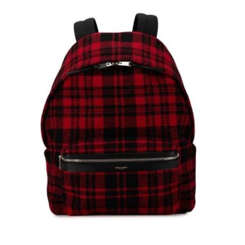 Pre-owned Canvas backpacks Yves Saint Laurent Vintage , Red , Heren