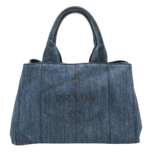 Pre-owned Denim prada-bags Prada Vintage , Blue , Dames