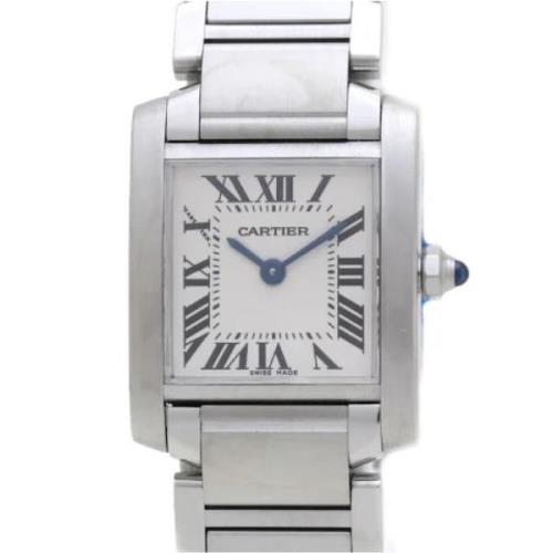 Pre-owned Metal watches Cartier Vintage , Gray , Dames