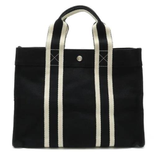 Pre-owned Canvas handbags Hermès Vintage , Black , Dames