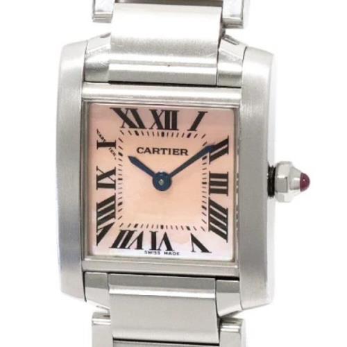 Pre-owned Metal watches Cartier Vintage , Pink , Dames