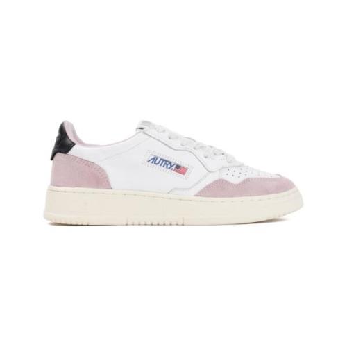 Bicolor Geiten Suède Stijlvolle Sneakers Autry , White , Dames