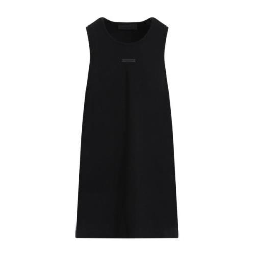 Zwarte Geribbelde Tanktop Fear Of God , Black , Heren