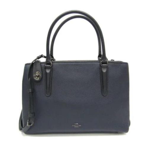 Pre-owned Leather handbags Coach Pre-owned , Blue , Dames