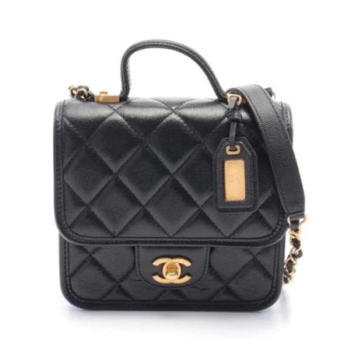 Pre-owned Canvas chanel-bags Chanel Vintage , Black , Dames