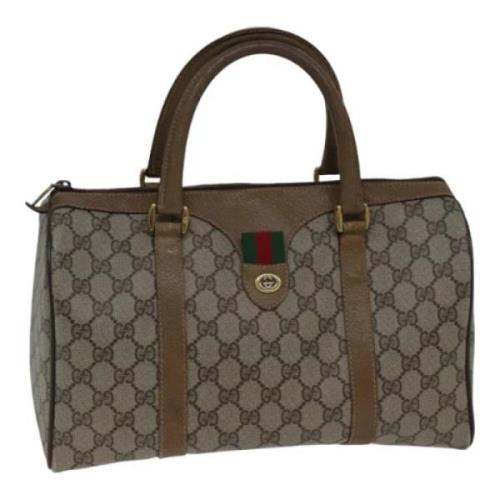 Pre-owned Canvas handbags Gucci Vintage , Beige , Dames