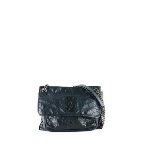 Pre-owned Leather shoulder-bags Yves Saint Laurent Vintage , Black , D...