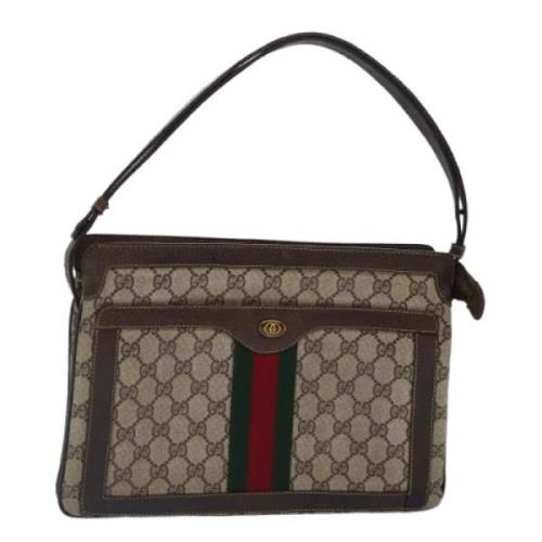 Pre-owned Leather gucci-bags Gucci Vintage , Beige , Dames