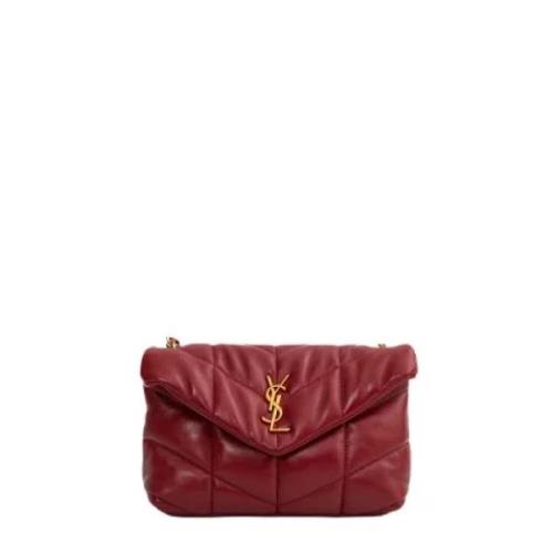 Pre-owned Leather shoulder-bags Yves Saint Laurent Vintage , Red , Dam...