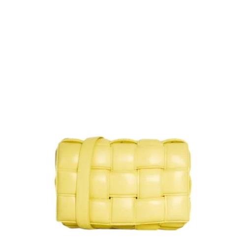 Pre-owned Leather shoulder-bags Bottega Veneta Vintage , Yellow , Dame...