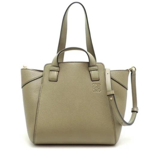 Pre-owned Leather handbags Loewe Pre-owned , Beige , Dames