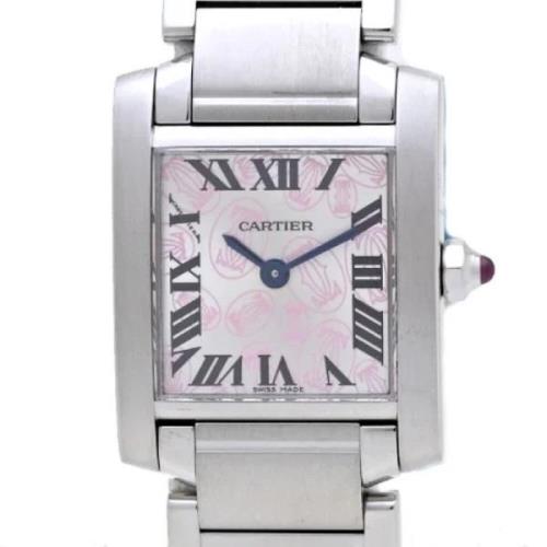 Pre-owned Metal watches Cartier Vintage , Pink , Dames