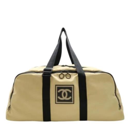 Pre-owned Fabric chanel-bags Chanel Vintage , Beige , Dames