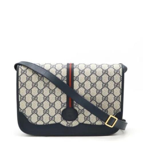 Pre-owned Canvas gucci-bags Gucci Vintage , Blue , Dames